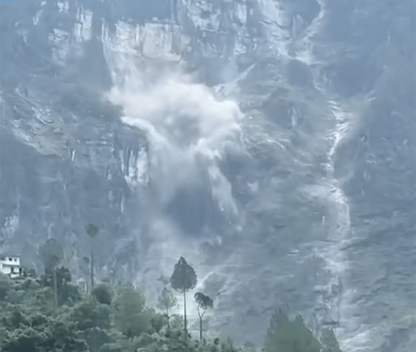 Avalanche after rain in Assam.