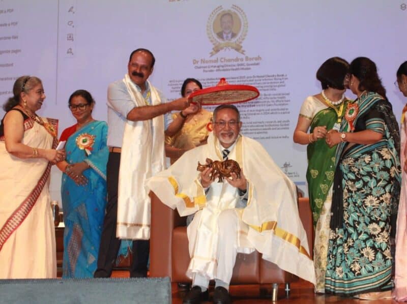 GNRC Founder Dr N.C. Borah Receives Double National Awards